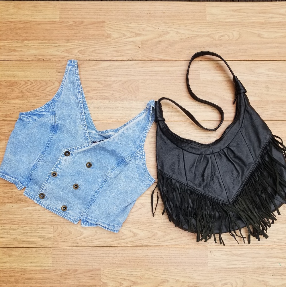 Vintage Denim Dbl Breast Vest